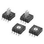 A6RS-101RS-P, DIP Switches / SIP Switches Rotary 10 pos top-act. ext shaft