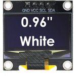 OLED 0.96" дисплей 128x64, I2C, 4 pin, монохромный белый