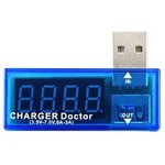 USB тестер Charger Doctor 0-3 измерение тока, напряжения / Мультитестер USB