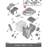 6500CA, Крышка АКБ