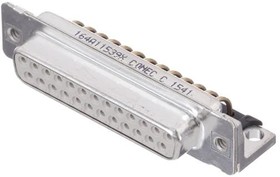 164A11539X, D-Sub Standard Connectors DSUB SOLDER PIN ANG 7.19mmPREC MCHND CNT