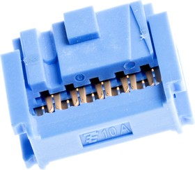Фото 1/2 1658527-3, 10-Way IDC Connector Socket for Cable Mount, 2-Row