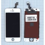 Дисплей (модуль) для Apple iPhone 5S, iPhone SE в сборе с тачскрином (Foxconn) белый