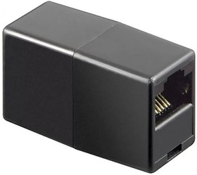 Проходной адаптер NEOMAX [NM-ILC-45U5E- T568AB-101-BK] Cat.5E, UTP, RJ45-RJ45, T568AB, цвет черный