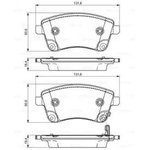 Колодки тормозные Bosch 0986495307 передние дисковые Premium 2