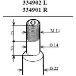 334902, Амортизатор подвески передн лев BMW: 3 90-98, 3 кабрио 93-99, 3 купе 92-99