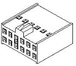 90142-0036, Conn Housing F 36 POS 2.54mm Crimp ST Cable Mount C-Grid III™ Bag