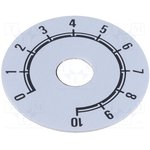 220.101, Шкала, Диапазон: 0 - 10, d41мм, dотв: 10мм, Мат-л: алюминий
