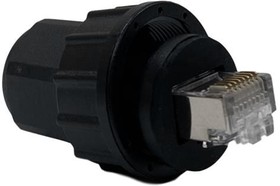 Фото 1/2 ENDC6S, Modular Connectors / Ethernet Connectors IP67 Sealed RJ45 Plug CAT6 Shielded