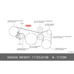 11720JA10B, Ремень поликлиновой NISSAN: MURANO (Z51)/TEANA J32