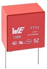 890334025034, Safety Capacitors WCAP-FTXX 20mm Lead 0.33uF 10% 310VAC