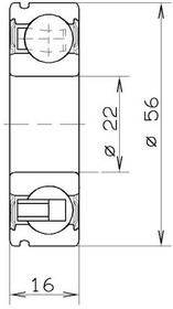 AB12405S01, Подшипник КПП AB12405S01_Подшипник КПП 22x56x16\ Renault 19/Clio/Express