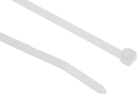 Фото 1/3 TY300-40-100, Cable Ties, 290mm x 3.5 mm, Natural Nylon, Pk-100