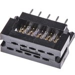 10-Way IDC Connector Plug for Cable Mount, 2-Row