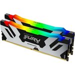 Память DDR5 2x32Gb 6000MHz Kingston KF560C32RSAK2-64 Fury Renegade Silver RGB ...