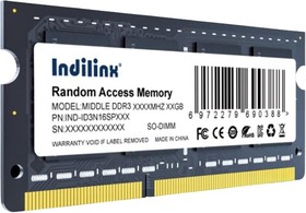 Фото 1/3 Модуль памяти для ноутбука SODIMM 8GB DDR3-1600 IND-ID3N16SP08X INDILINX