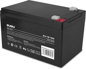 Фото 1/4 SVEN SV12120 Аккумулятор для UPS (12 В, 12 А*ч)