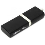 Флеш Диск Silicon Power 16Gb LuxMini 710 SP016GBUF2710V1K USB2.0, black