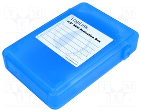 UA0133, Корпус для дисков 3,5", синий, Мат-л корп пластмасса