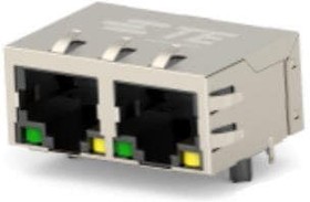 5-2337994-4, Modular Connectors / Ethernet Connectors RJ45 JACK MAG. POE 10/100 LED 1X2