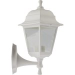 Садово-парковый светильник ЭРА НБУ 04-60-001 белый 4 гранный настенный IP44 Е27 ...