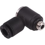 3118 04 10, Elbow Threaded Adaptor, G 1/8 Male to Push In 4 mm