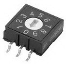 A6RS-162RF-P, DIP Switches / SIP Switches Rotary 16 pos top-act. flat