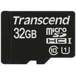 TS32GUSDCU1, Memory Card, microSD, 32GB, 60MB/s, 45MB/s, Black / Red