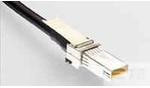 2142970-1, Cable Assembly High Speed 0.5m 26AWG Micro SFP+ to SFP+ 20 to 22 POS PL-PL Crimp-Crimp
