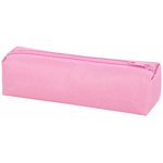 Пенал-тубус ПИФАГОР на молнии, ткань, пастельно-розовый, 20х5 см, 272260