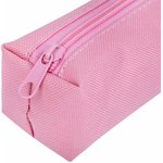 Пенал-тубус ПИФАГОР на молнии, ткань, пастельно-розовый, 20х5 см, 272260