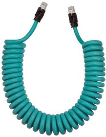 BM-CBRR001F5, Modular Cable Plug to Plug 8p8c (RJ45, Ethernet) 1.00' (304.8mm) Shielded