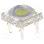 OSW44LZ5D1P, LED Super Flux; 7.62x7.62mm; white cold; 2180?3000mcd; 130°; 30mA