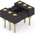 Фото 2/2 110-13-306-41-001000, Conn DIP Socket SKT 6 POS 2.54mm Solder ST Thru-Hole Tube