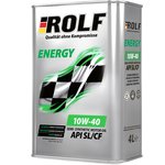 322227, Масло ROLF Energy SAE 10W-40 API SL/CF (полусинт.) 4л