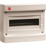 DKC Wall shield without doors, 18 mod., IP40, grey, with terminal block included ...