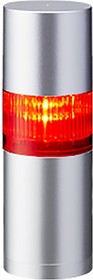 LR6-102WJBU-R, LR6 Series Coloured Buzzer Signal Tower, 1 Lights, 24 V dc, Direct Mount
