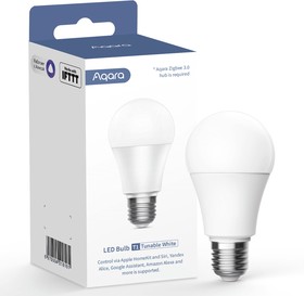 Фото 1/7 Умная лампа AQARA Light Bulb T1 E27 белая 8.5Вт 806lm [ledlbt1-l01]