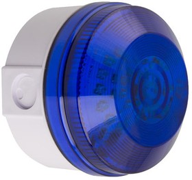 Фото 1/2 LED195-02WH-03, LED195 Series Blue Flashing Beacon, 20 → 30 V ac/dc, Surface Mount, Wall Mount, LED Bulb, IP65