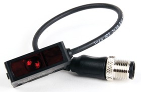 42JT-C2LAT1-F4, Contrast Sensors 2 m, Red LED IO-Link, NPN (Sink), PNP (Source), 30 mA, 10 → 30 V dc, IP67, IP69K