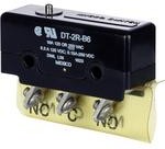 DT-2R-B6, MICRO SWITCH™ Specialty Large Basic Switches: DT Series, Double Pole Double Throw (DPDT), 10 A 125/250 Vac, Pin P ...