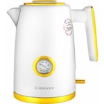Электрический чайник BRAYER BR1018, 2200 Вт, 1,7 л, нерж.сталь, VNQ by STRIX ...