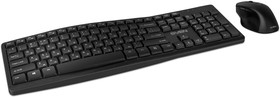 Фото 1/7 SVEN KB-C3500W Набор беспроводные клавиатура и мышь чёрные (2.4 Ггц, USB, 106 кл., 6 кнопок, 1600 dpi, 2 x AA)