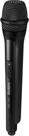 Фото 1/5 (OEM) SVEN MK-700 Микрофон беспроводной чёрный (VHF, mini jack 3.5 мм, 2 х ААА, 1 х АА)