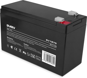 Фото 1/4 SVEN SV12170 Аккумулятор для UPS (12 В, 17 А*ч)