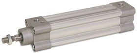 P1F-S050MS-0100-0000, Pneumatic Piston Rod Cylinder - 50mm Bore, 100mm Stroke, P1F-S Series, Double Acting