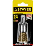 STAYER 24 мм, витая стальная латунированная проволока 0.3 мм ...