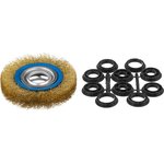 35186-125_z01, ЗУБР 125 мм, витая стальная латунированная проволока 0.3 мм ...