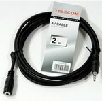 Telecom (TAV7179-2M) Удлинитель звуковой 3.5mm Jack M - 3.5mm Jack F) ...