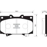 SP1379, SP1379_колодки дисковые передние!\ Toyota Land Cruiser 100 4.7i 32V/4.2TD 98